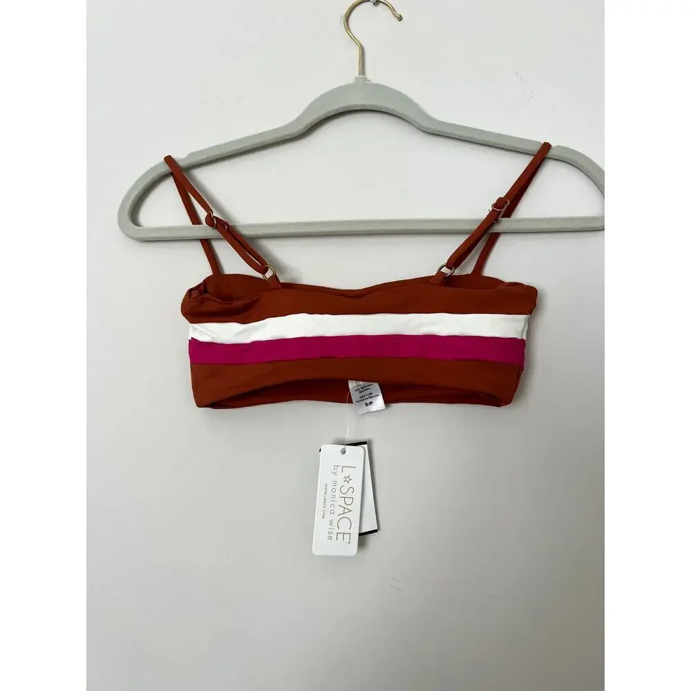 L*Space Anthropologie Striped Bikini Top NWT size small‎ - Picture 4 of 4